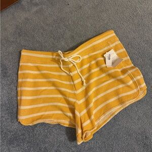 Old Navy Mustard and Cream Striped Garment